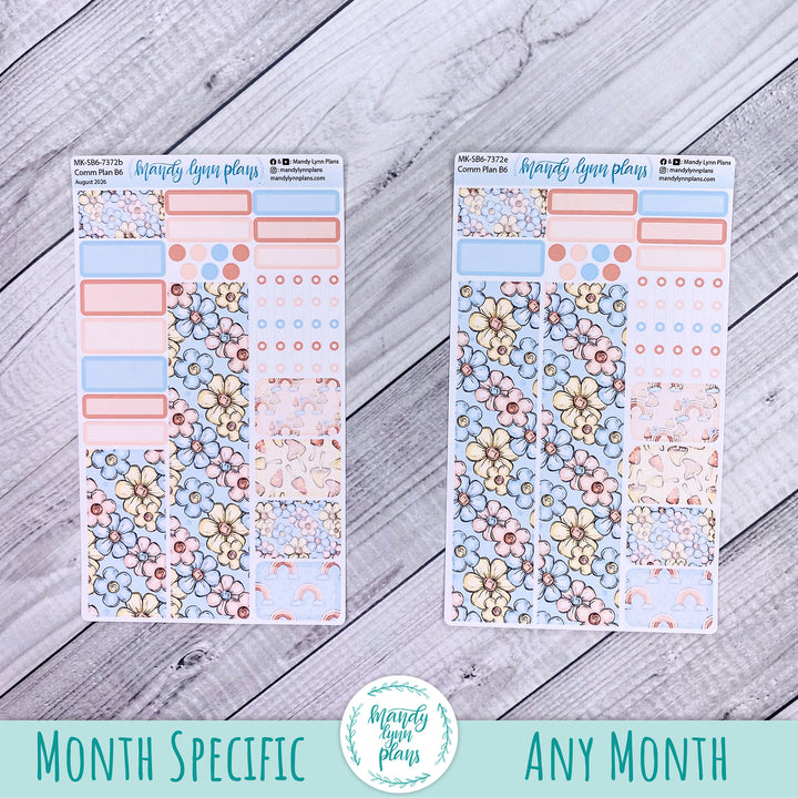 August 2026 or Any Month Monthly Kit || Sterling Ink A5, A5 Slim, B6, B6 Slim, N1, N2 Common Planner || Whimsical Garden || 372