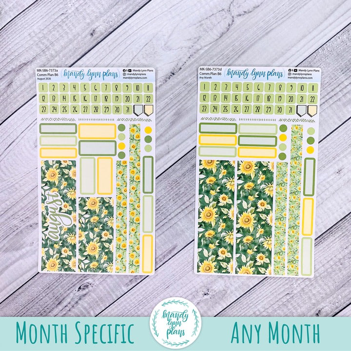 August 2026 or Any Month Monthly Kit || Sterling Ink A5, A5 Slim, B6, B6 Slim, N1, N2 Common Planner || Sunny Days || 373