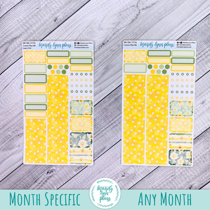 August 2026 or Any Month Monthly Kit || Sterling Ink A5, A5 Slim, B6, B6 Slim, N1, N2 Common Planner || Sunny Days || 373