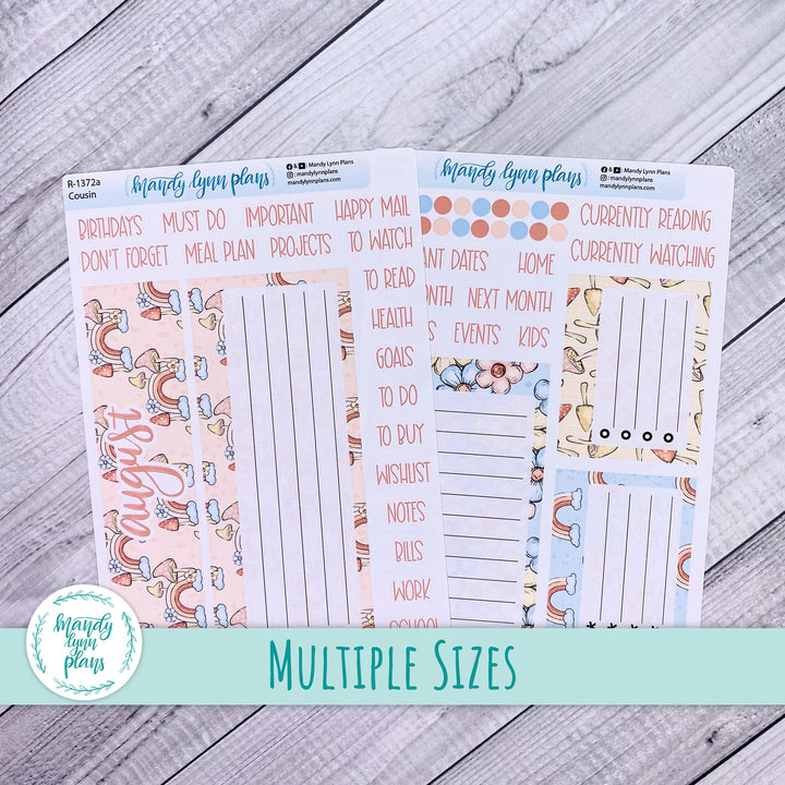August Dashboard Kit || Hobonichi, Common Planner, Wonderland 222, Plans by Just Scribble || Whimsical Garden || 372