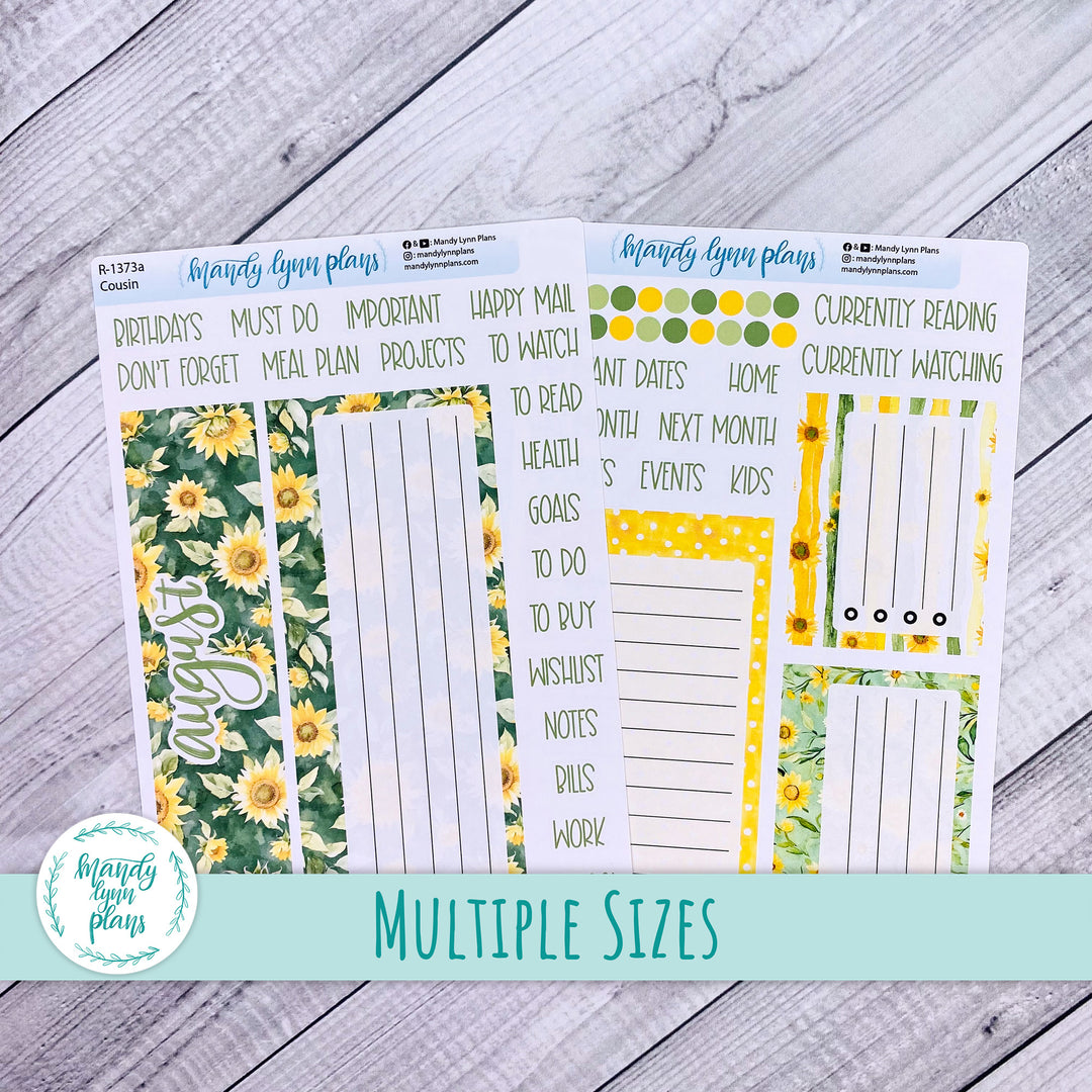 August Dashboard Kit || Hobonichi, Common Planner, Wonderland 222, Plans by Just Scribble || Sunny Days || 373