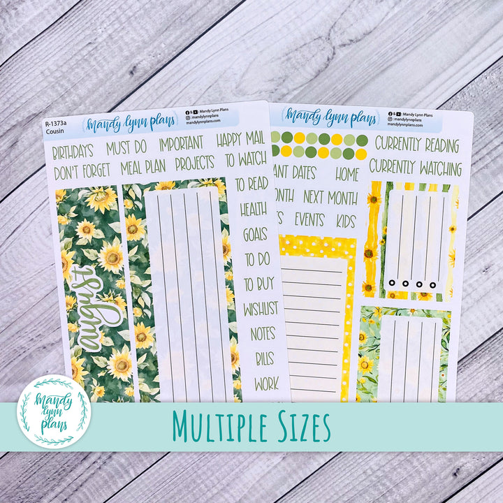 August Dashboard Kit || Hobonichi, Common Planner, Wonderland 222, Plans by Just Scribble || Sunny Days || 373