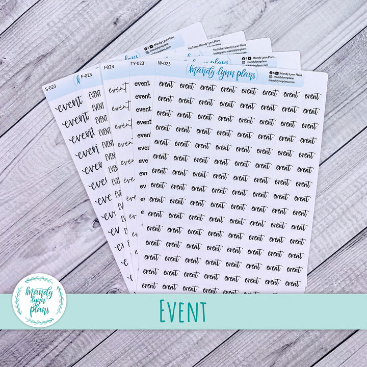 Event Scripts || 023