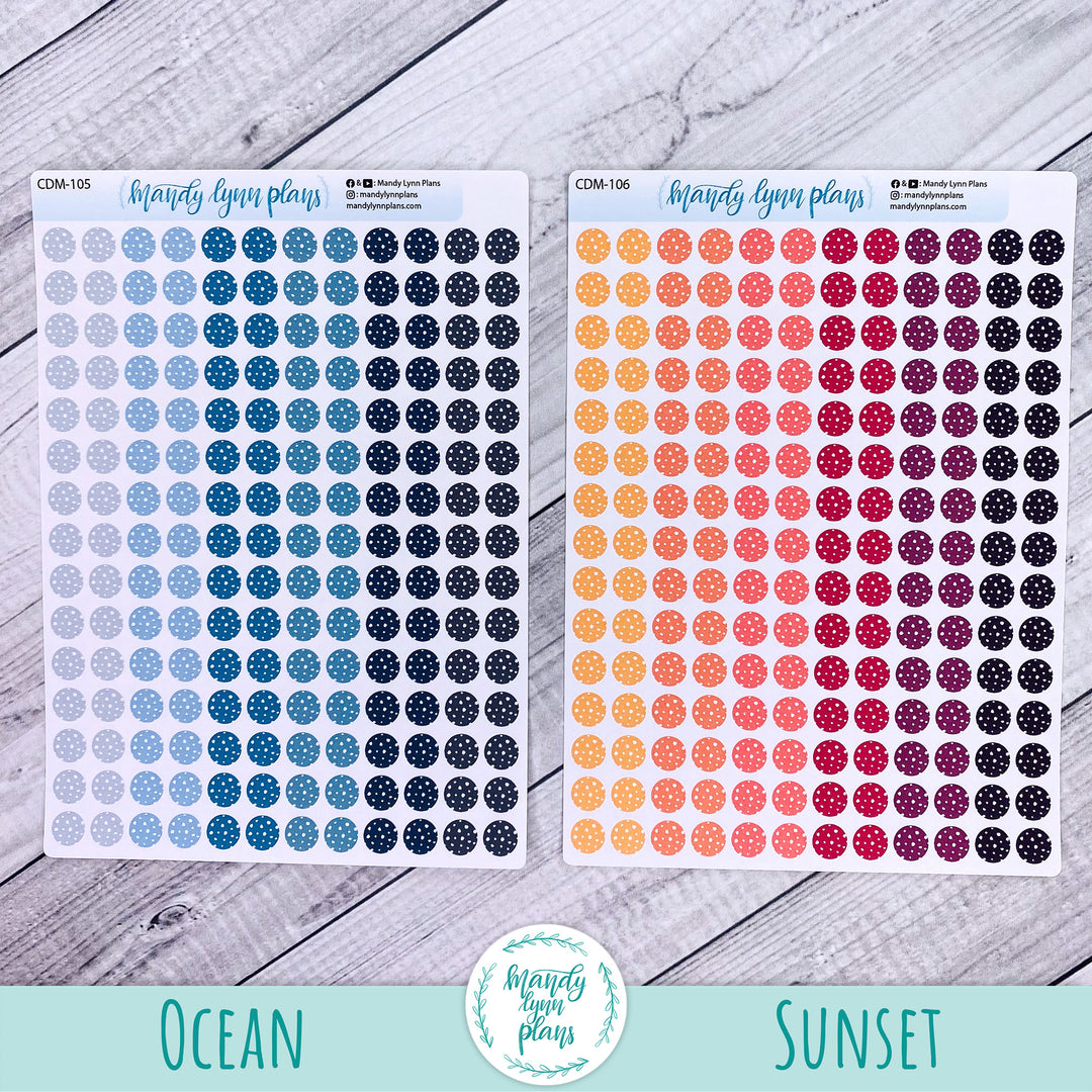 Polka Dot Medium Colored Planner Dots