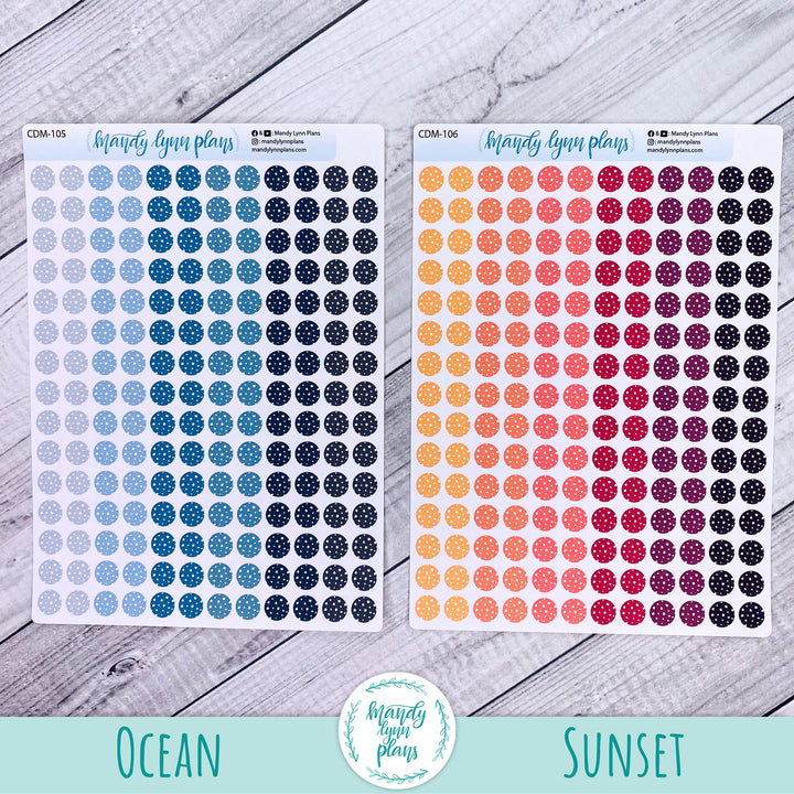 Polka Dot Medium Colored Planner Dots