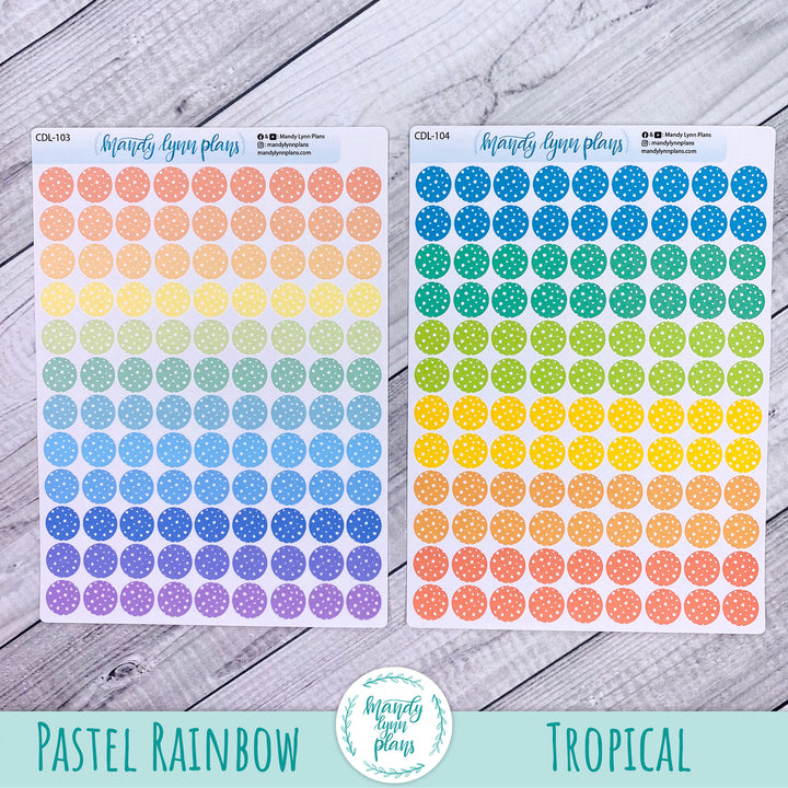 Polka Dot Large Colored Planner Dots