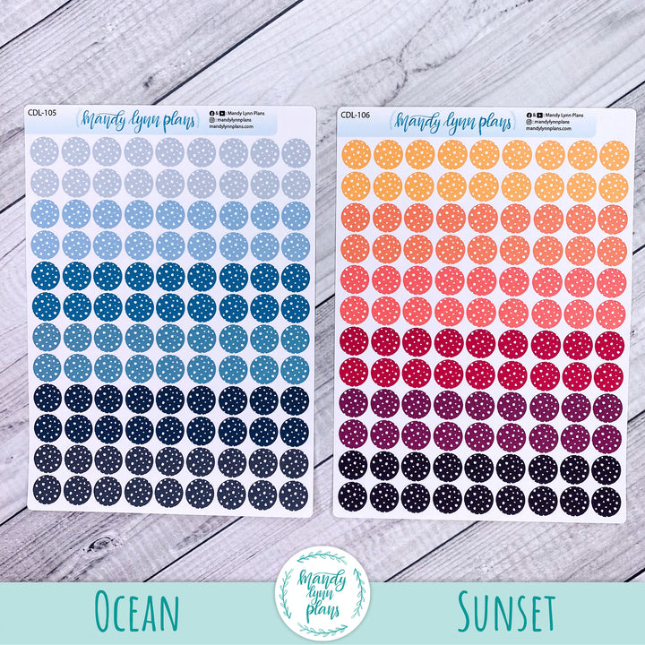 Polka Dot Large Colored Planner Dots