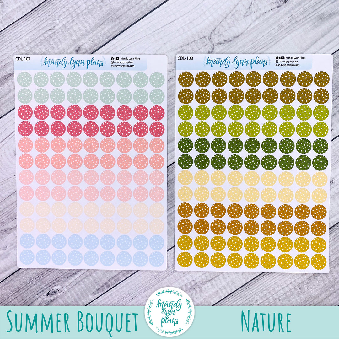 Polka Dot Large Colored Planner Dots