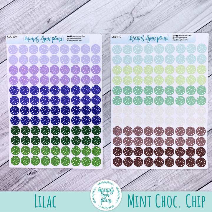 Polka Dot Large Colored Planner Dots