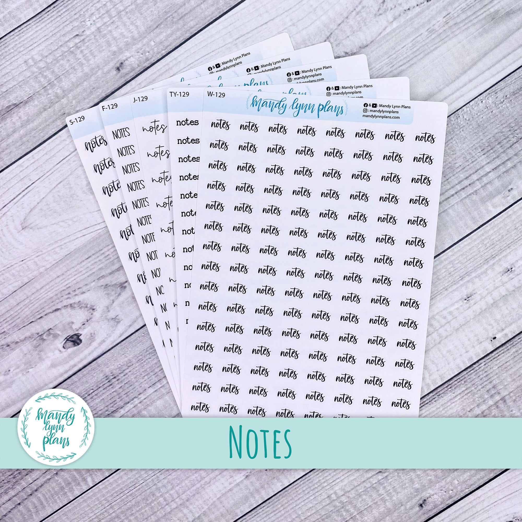 Notes Scripts || 129 – Mandy Lynn Plans