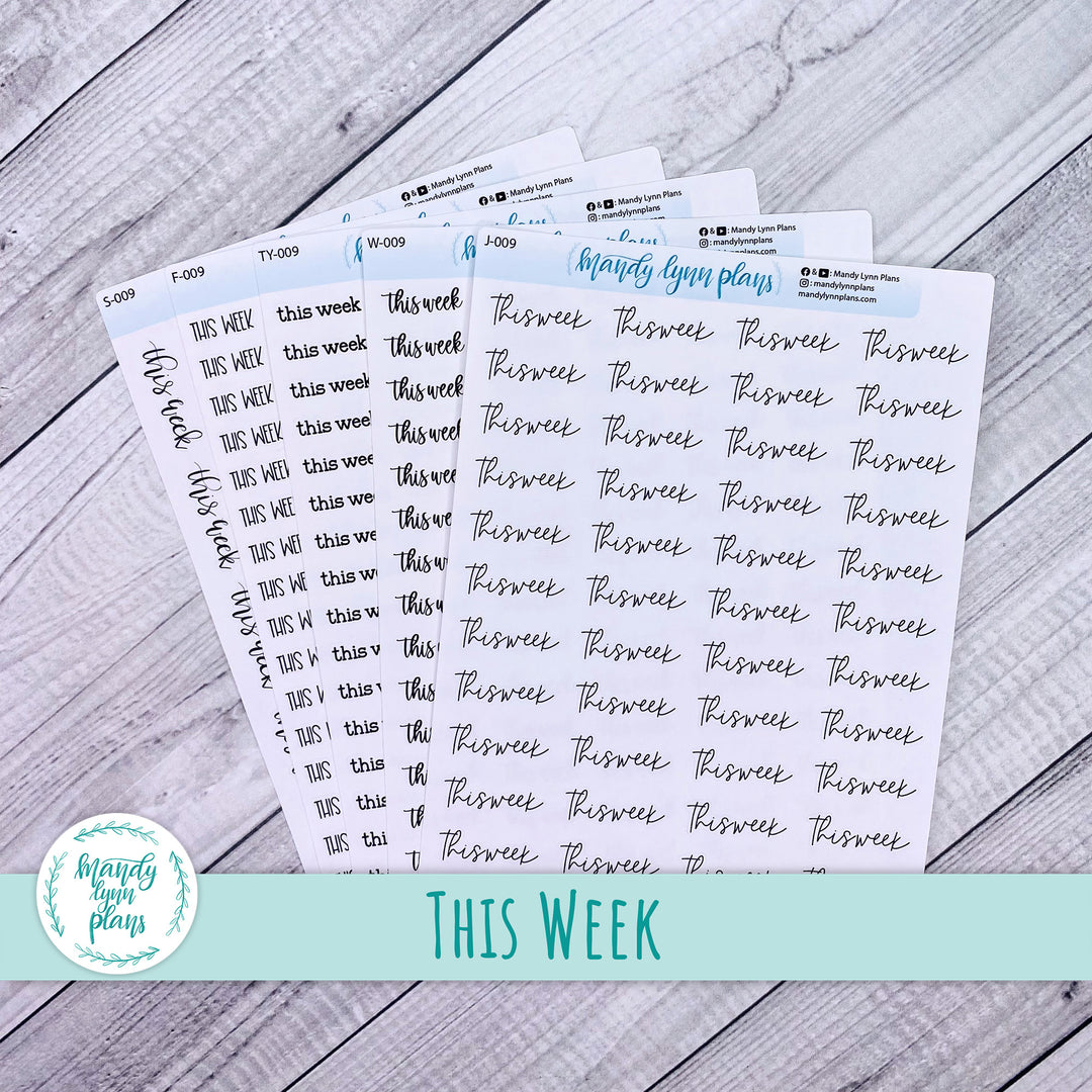 This Week Scripts || 009