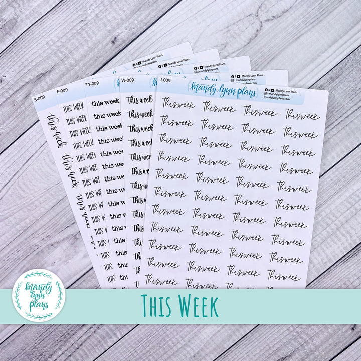 This Week Scripts || 009
