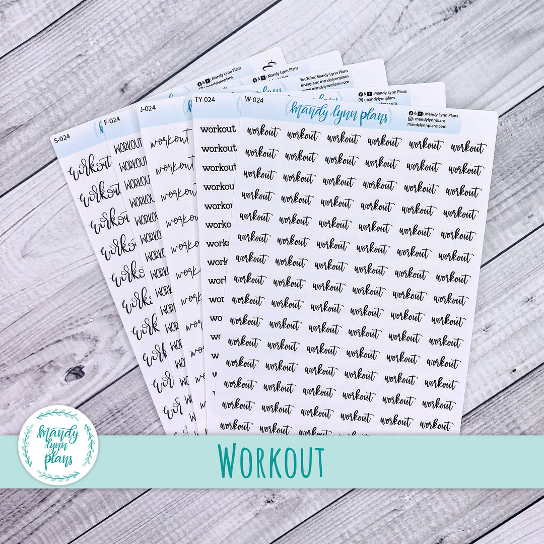 Workout Scripts || 024