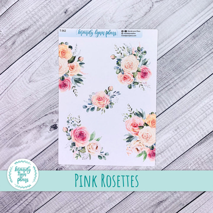 Pink Rosettes Large Deco || T-362