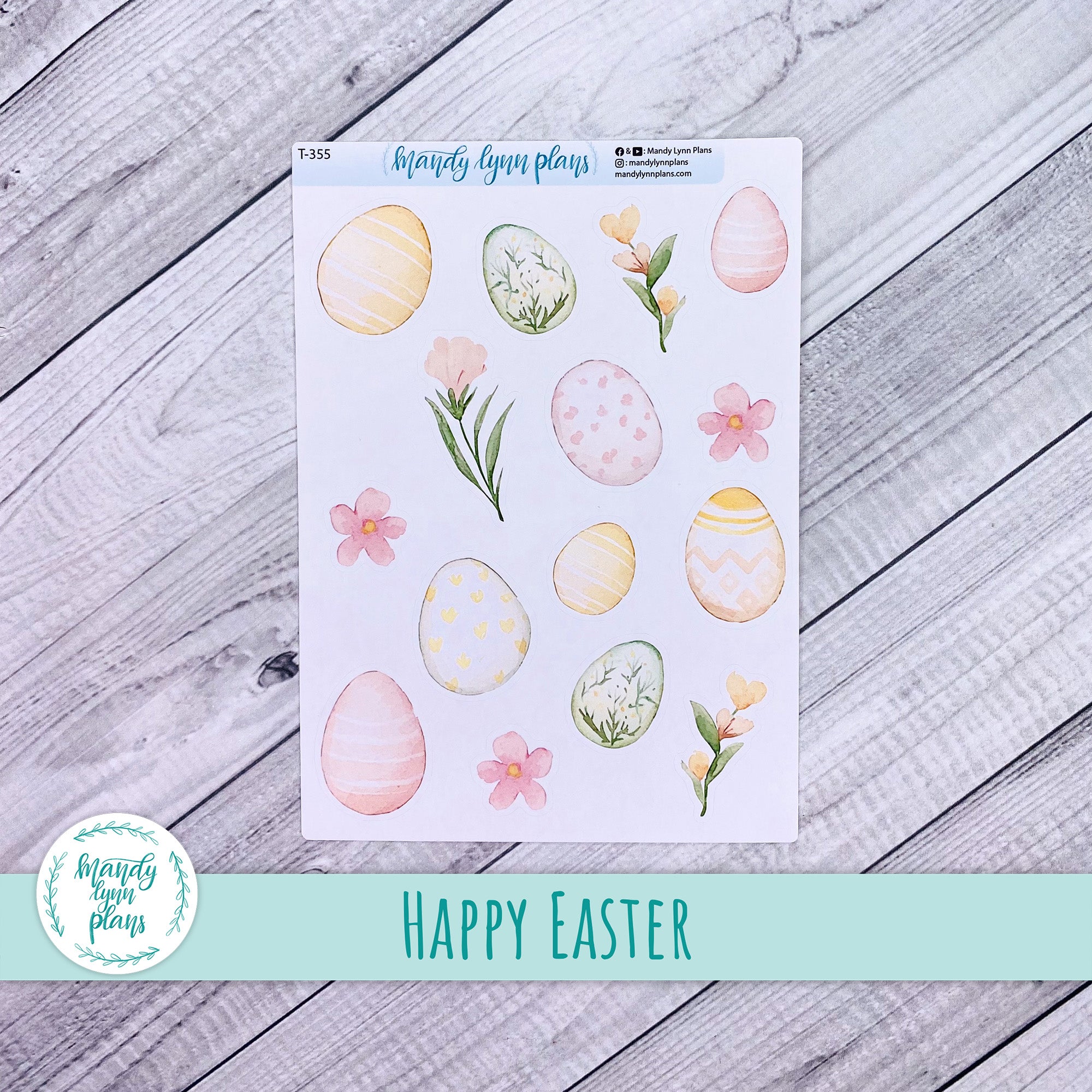 Happy Easter Large Deco || T-355 – Mandy Lynn Plans
