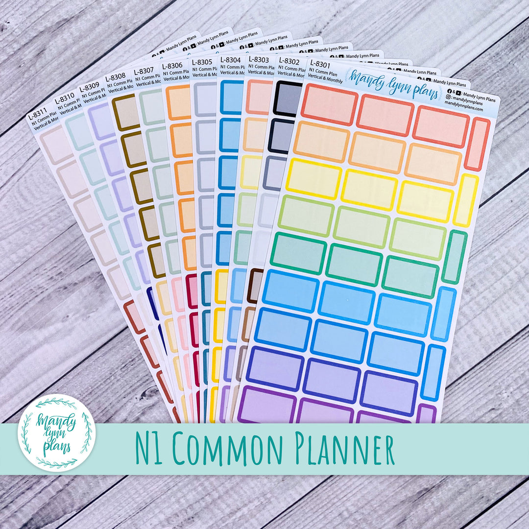 N1 Common Planner || Large Labels