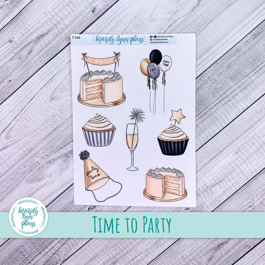 Time to Party Large Deco || T-344