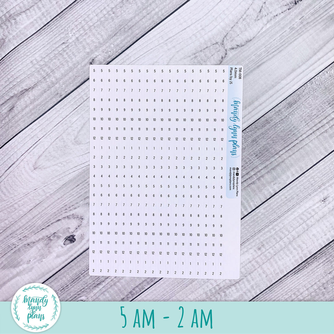 Plans by Just Scribble Daily and Weekly Timeline Strips || 5am-2am and 7am-5:30pm