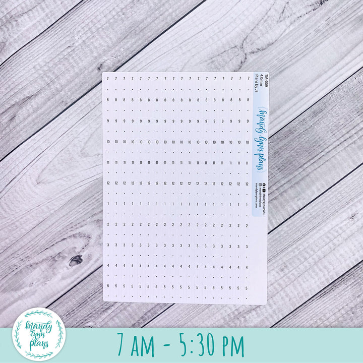 Plans by Just Scribble Daily and Weekly Timeline Strips || 5am-2am and 7am-5:30pm