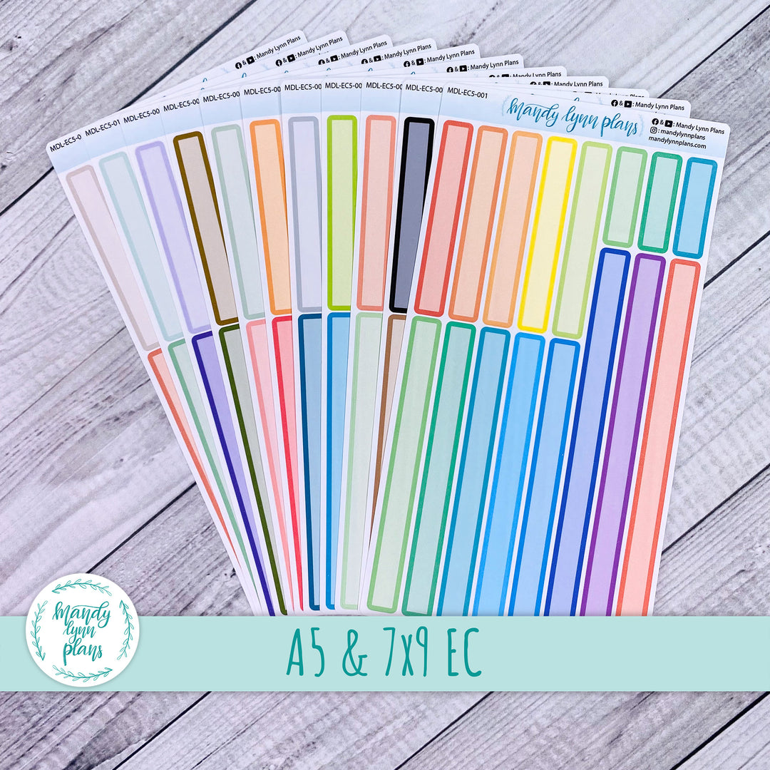 Multi-Day Labels || EC A5 and 7x9 Spiral Bound