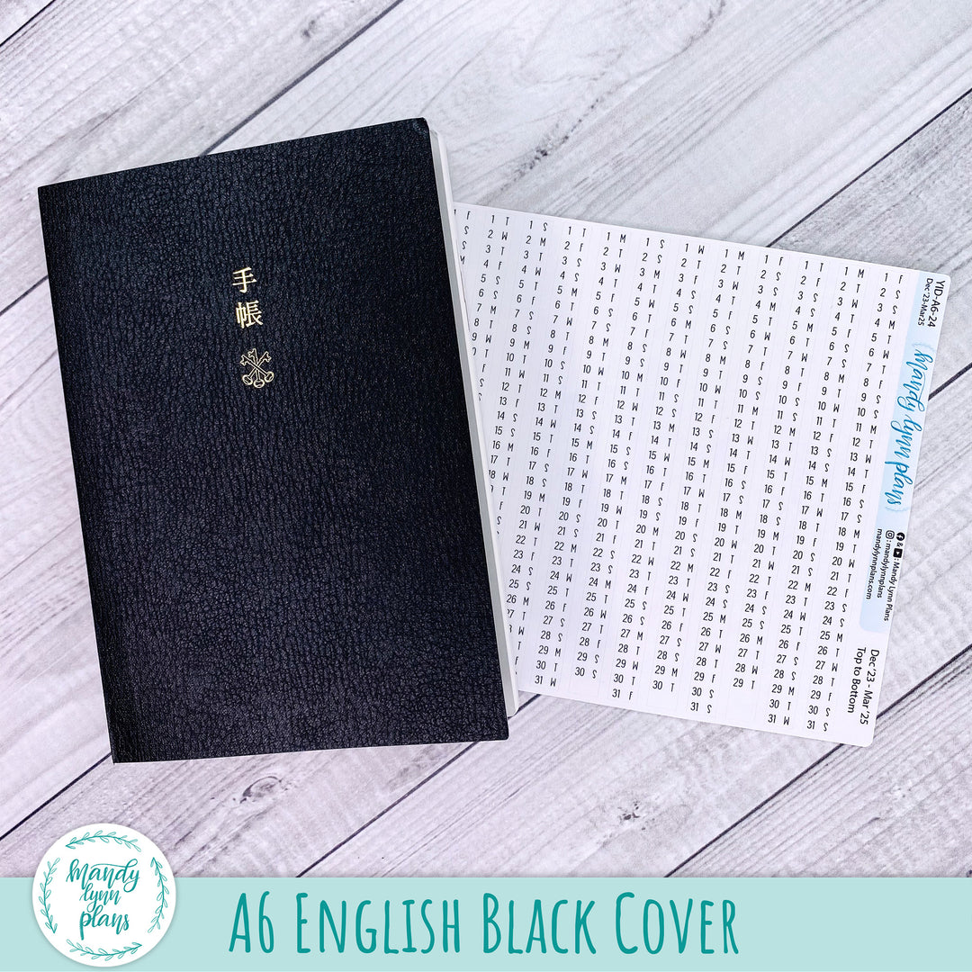 Yearly Index Number Day and Date Scripts || Hobonichi A6 English Planner