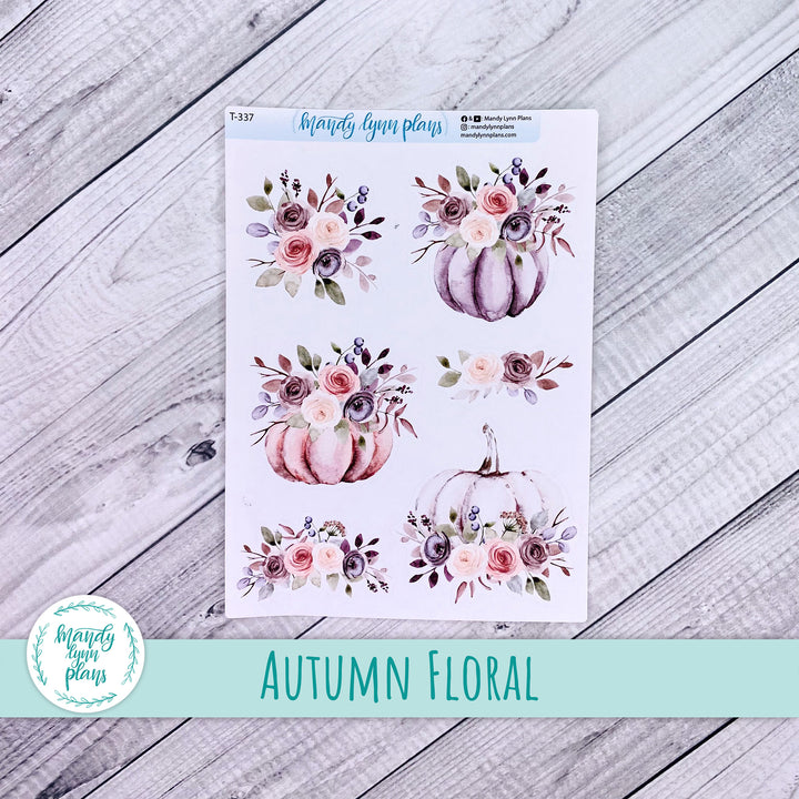 Autumn Floral Large Deco || T-337