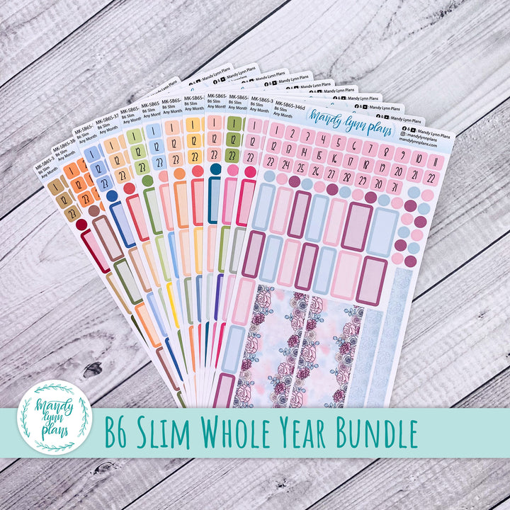 Sterling Ink B6 Slim Whole Year Bundle || 12 Any Month Kits