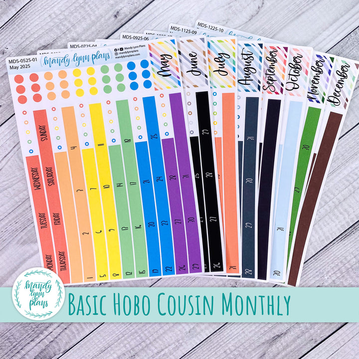 Basic Hobonichi Cousin Monthly Kits - Monday Start