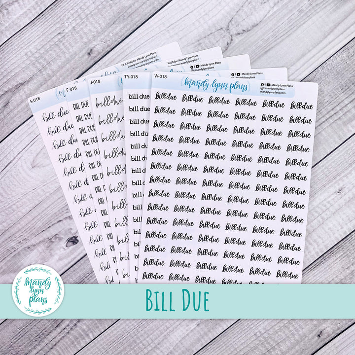 Bill Due Scripts || 018