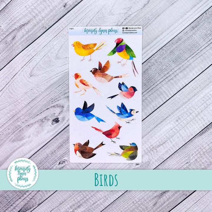 Birds Doodle Deco || T-071