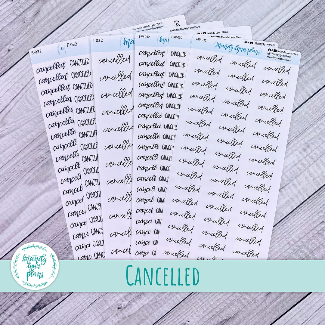 Cancelled Scripts || 032