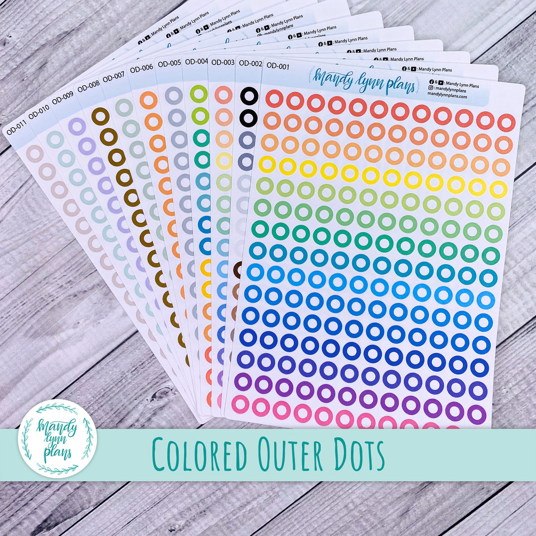 Colored Medium Outer Dots