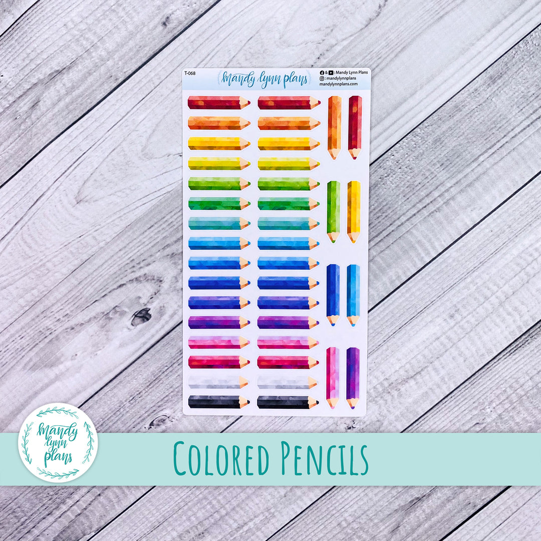 Colored Pencil Doodle Deco || T-068