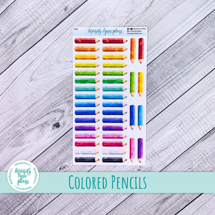 Colored Pencil Doodle Deco || T-068