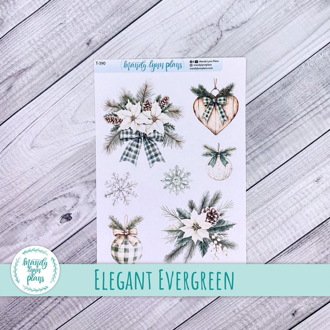 Elegant Evergreen Large Deco || T-390