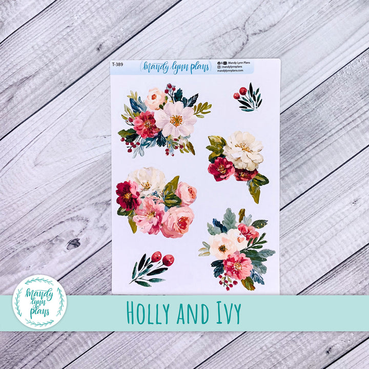 Holly and Ivy Large Deco || T-389