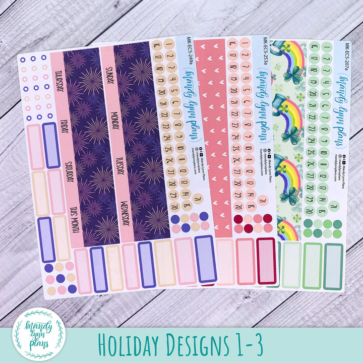 Whole Year Bundle || 3 Design Options || 12 Any Month Kits || EC A5