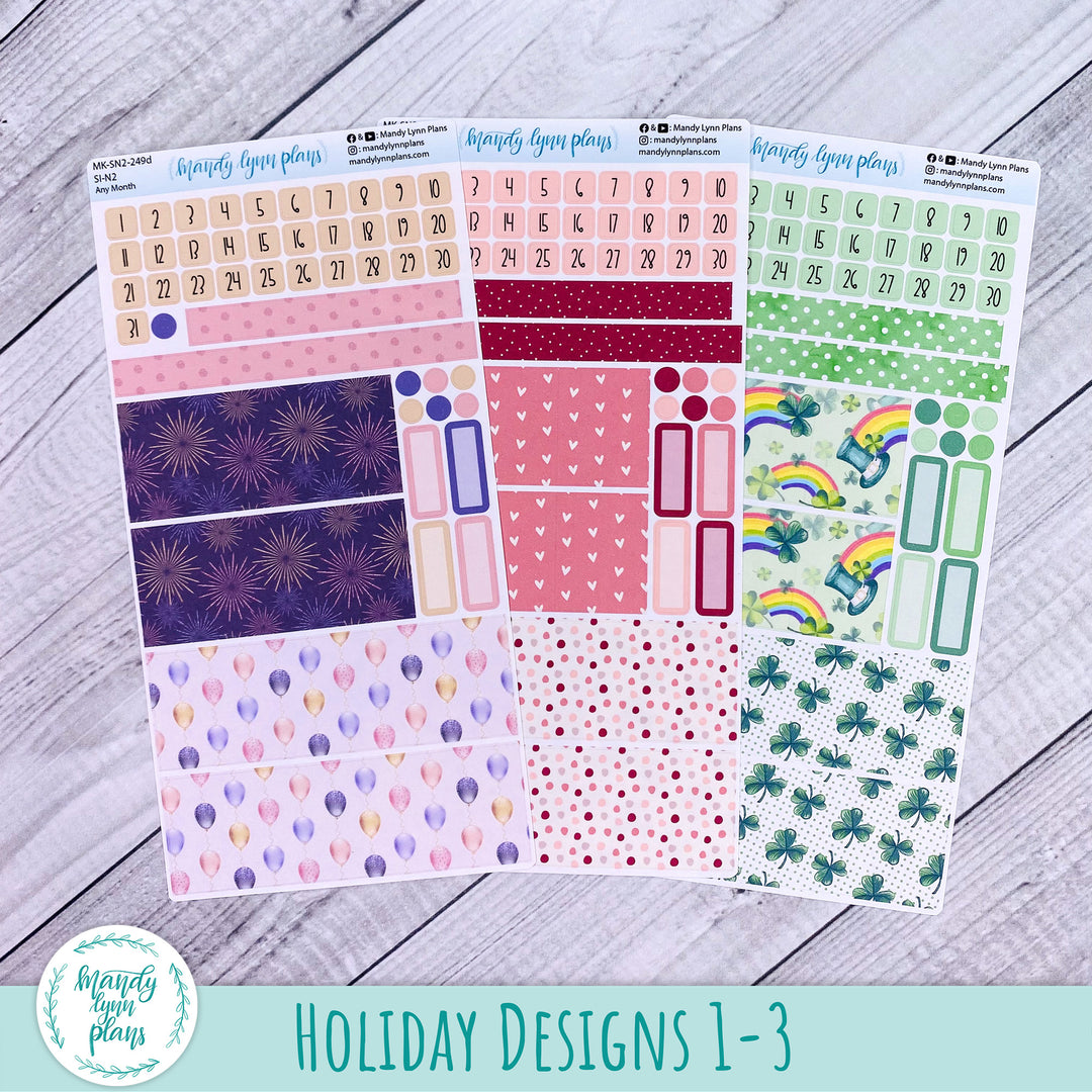 Whole Year Bundle || 3 Design Options || 12 Any Month Kits || N1 & N2 Common Planner