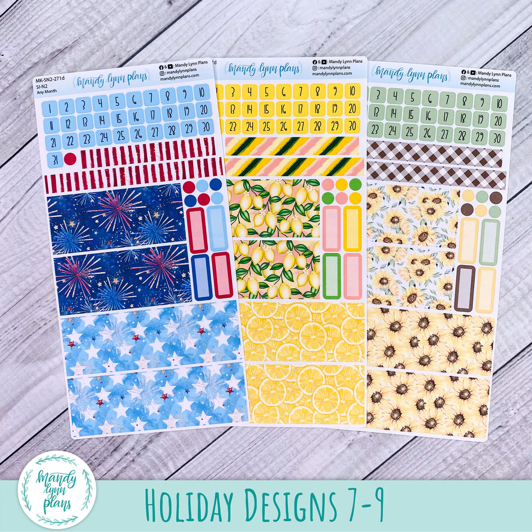 Whole Year Bundle || 3 Design Options || 12 Any Month Kits || N1 & N2 Common Planner