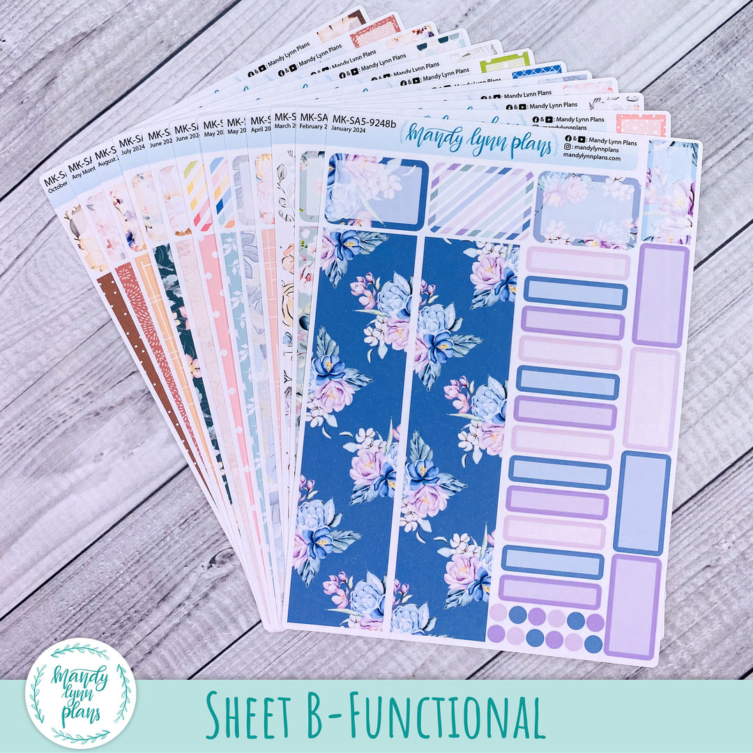 Whole Year Bundle || 3 Design Options || 12 Any Month Kits || A5 Common Planner