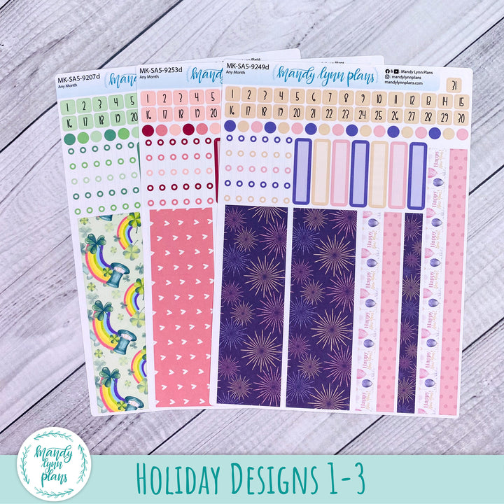 Whole Year Bundle || 3 Design Options || 12 Any Month Kits || A5 Common Planner