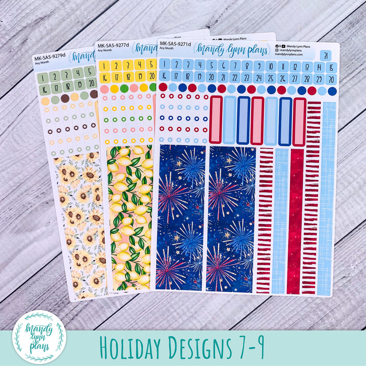 Whole Year Bundle || 3 Design Options || 12 Any Month Kits || A5 Common Planner