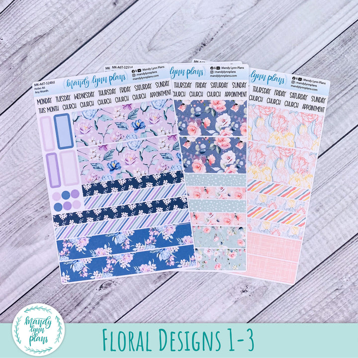 Whole Year Bundle || 3 Design Options || 12 Any Month Kits || Hobonichi A6 Original Techo