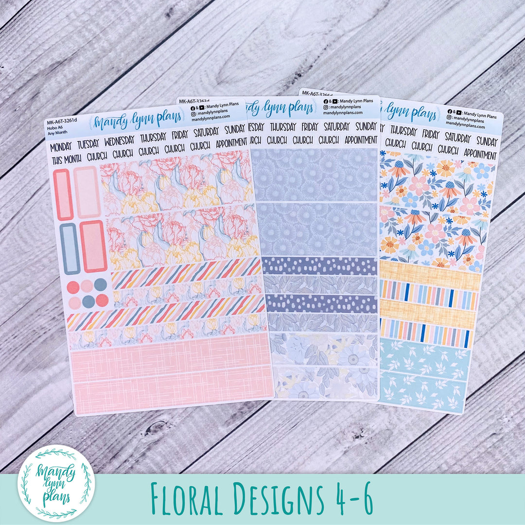 Whole Year Bundle || 3 Design Options || 12 Any Month Kits || Hobonichi A6 Original Techo