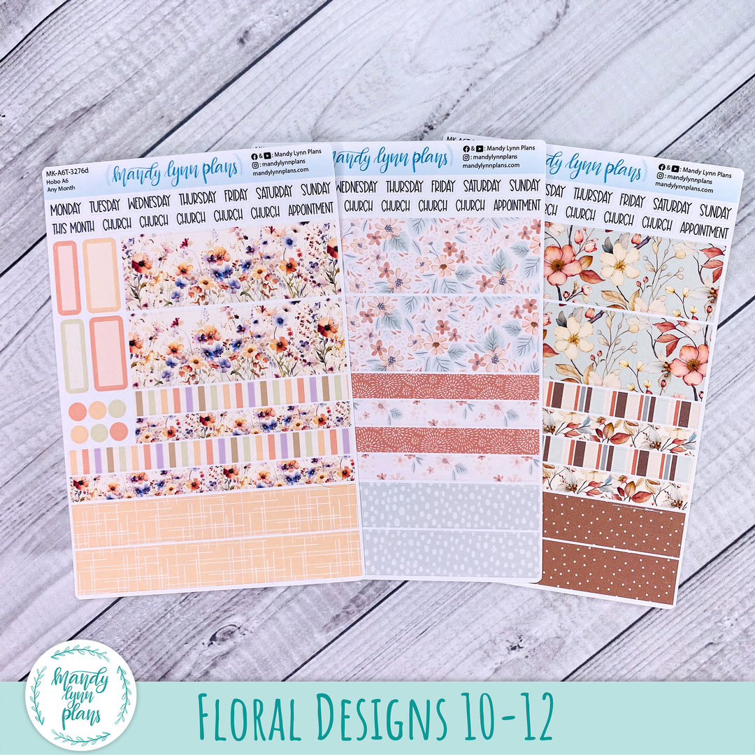 Whole Year Bundle || 3 Design Options || 12 Any Month Kits || Hobonichi A6 Original Techo