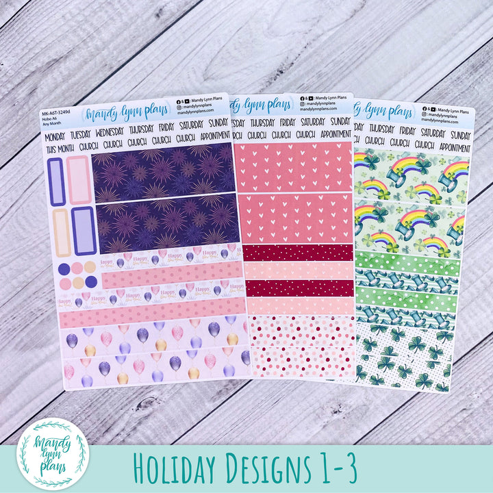 Whole Year Bundle || 3 Design Options || 12 Any Month Kits || Hobonichi A6 Original Techo