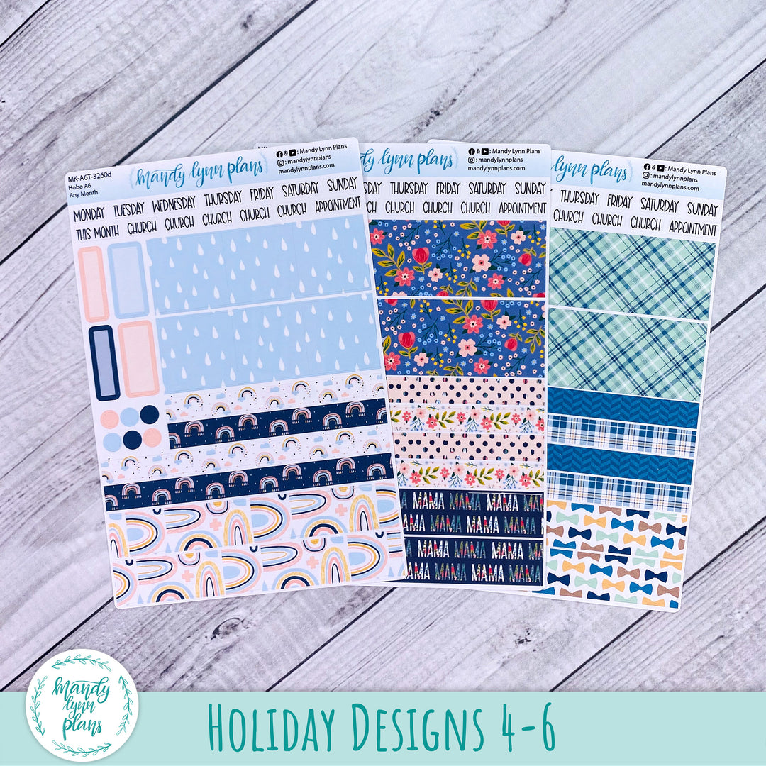 Whole Year Bundle || 3 Design Options || 12 Any Month Kits || Hobonichi A6 Original Techo