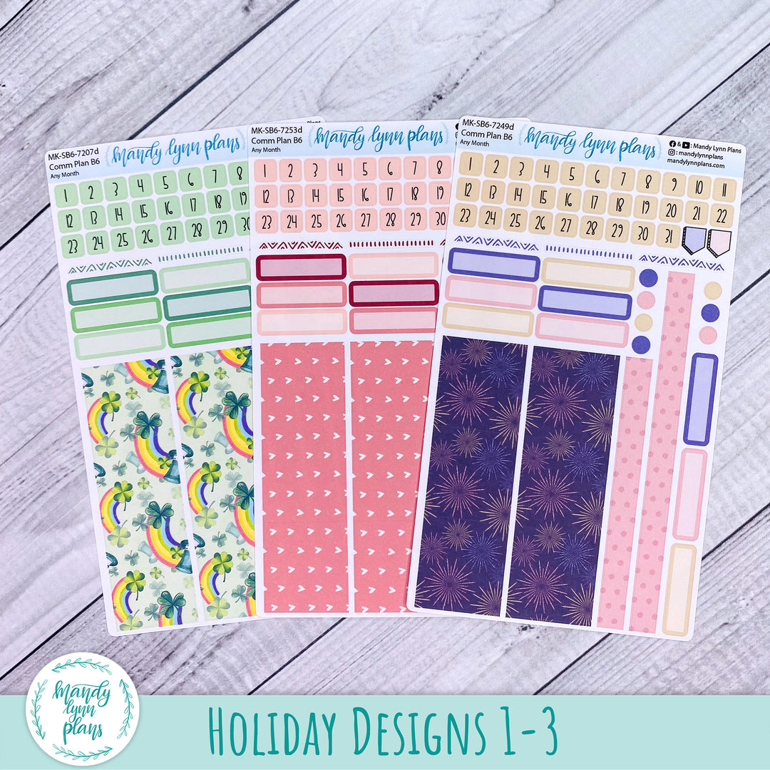 Whole Year Bundle || 3 Design Options || 12 Any Month Kits || B6 Common Planner