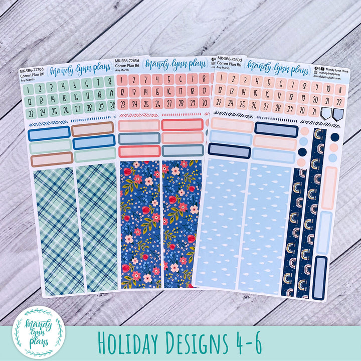 Whole Year Bundle || 3 Design Options || 12 Any Month Kits || B6 Common Planner