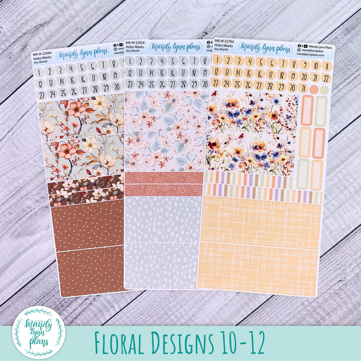 Whole Year Bundle || 3 Design Options || 12 Any Month Kits || Hobonichi Weeks